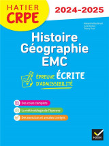 Histoire-geographie-emc  -  crpe  -  epreuve ecrite d'admissibilite (edition 2024/2025)