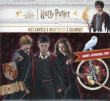 Harry potter  -  mes cartes a gratter et a colorier : harry, hermione, ron