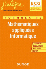 Formulaire mathematiques appliquees, informatique  -  ecg 1 et 2