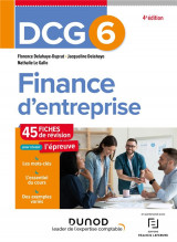 Dcg 6 : finance d'entreprise  -  fiches de revision (edition 2023/2024)