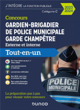 Concours gardien-brigadier de police municipale - garde champetre  -  categorie c  -  tout-en-un (edition 2023/2024)
