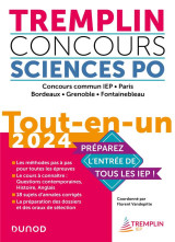 Tremplin concours sciences po tout-en-un 2024 - concours commun iep, paris, bordeaux, grenoble