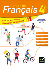Cahier de francais 4e ed. 2020 - cahier de l-eleve