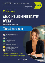 Concours adjoint administratif d'etat  -  externe et interne  -  tout-en-un (edition 2024)