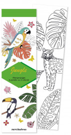 Jungle : 50 marque-pages a peindre ou a colorier