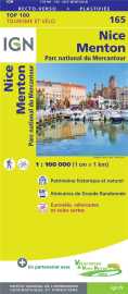Top100165 nice / menton 1/100.000