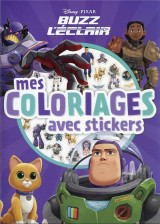 Buzz l-eclair [film] - mes coloriages avec stickers - disney pixar