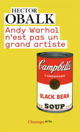 Andy warhol n-est pas un grand artiste - illustrations, noir et blanc