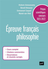 Prepas scientifiques 2021-2022. epreuve francais/philosophie - l-enfance