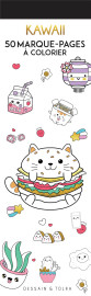 Marque-pages kawaii - marque-pages a colorier