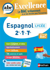 Abc du bac excellence : espagnol  -  2de, 1re, terminale (edition 2024)