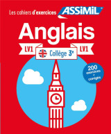Anglais lv1 college 3e (cahier d'exercices)