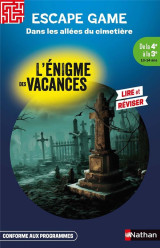 L'enigme des vacances escape game de la 4ème à la 3ème - dans les allées du cimetière