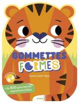 Gommettes formes - coucou petit tigre