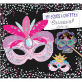 Masques à gratter carnaval scintillant