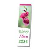 Le calendrier marque-page fleurs 2022