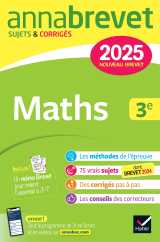 Annales du brevet annabrevet 2025 maths 3e - nouveau brevet