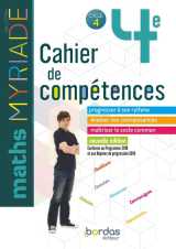 Myriade maths 4e 2019 cahier de competences eleve