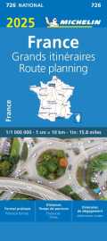 Carte nationale france - grands itinéraires 2025