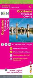 Nr12 occitanie (pyrénées-quercy)  1/250 000