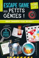 Escape game des petits genies - cm2-6e - cahier de vacances