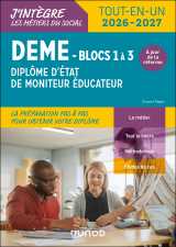 Deme - diplôme d'état de moniteur éducateur - 2026-2027 - conforme à la réforme