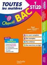 Objectif bac 2026 - 1re sti2d toutes les matières