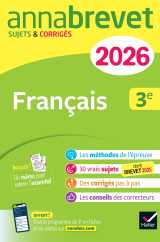 Annales du brevet 2026 - annabrevet français 3e - nouveau brevet