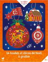 14 boules et décos de noel à gratter
