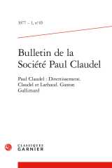 Bulletin de la société paul claudel