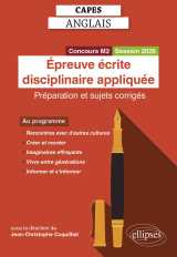 Capes anglais 2026 - épreuve écrite disciplinaire appliquée