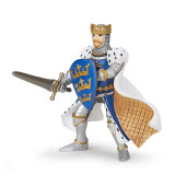 Figurine roi arthur bleu