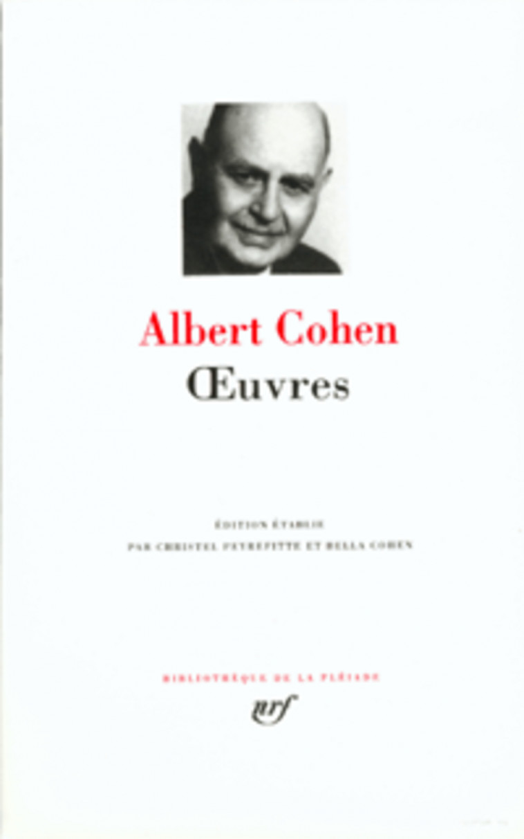 OEUVRES - COHEN ALBERT - GALLIMARD
