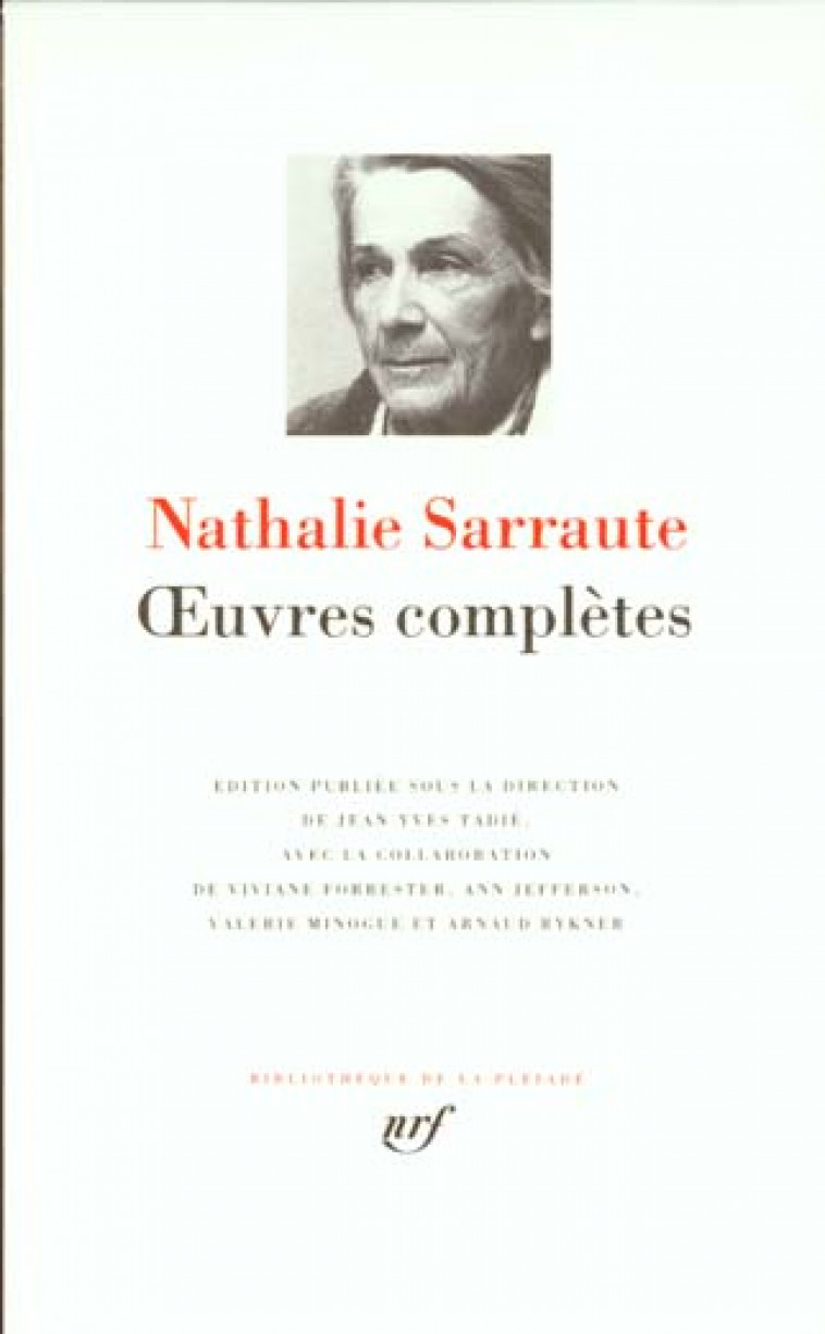 OEUVRES COMPLETES - SARRAUTE NATHALIE - GALLIMARD