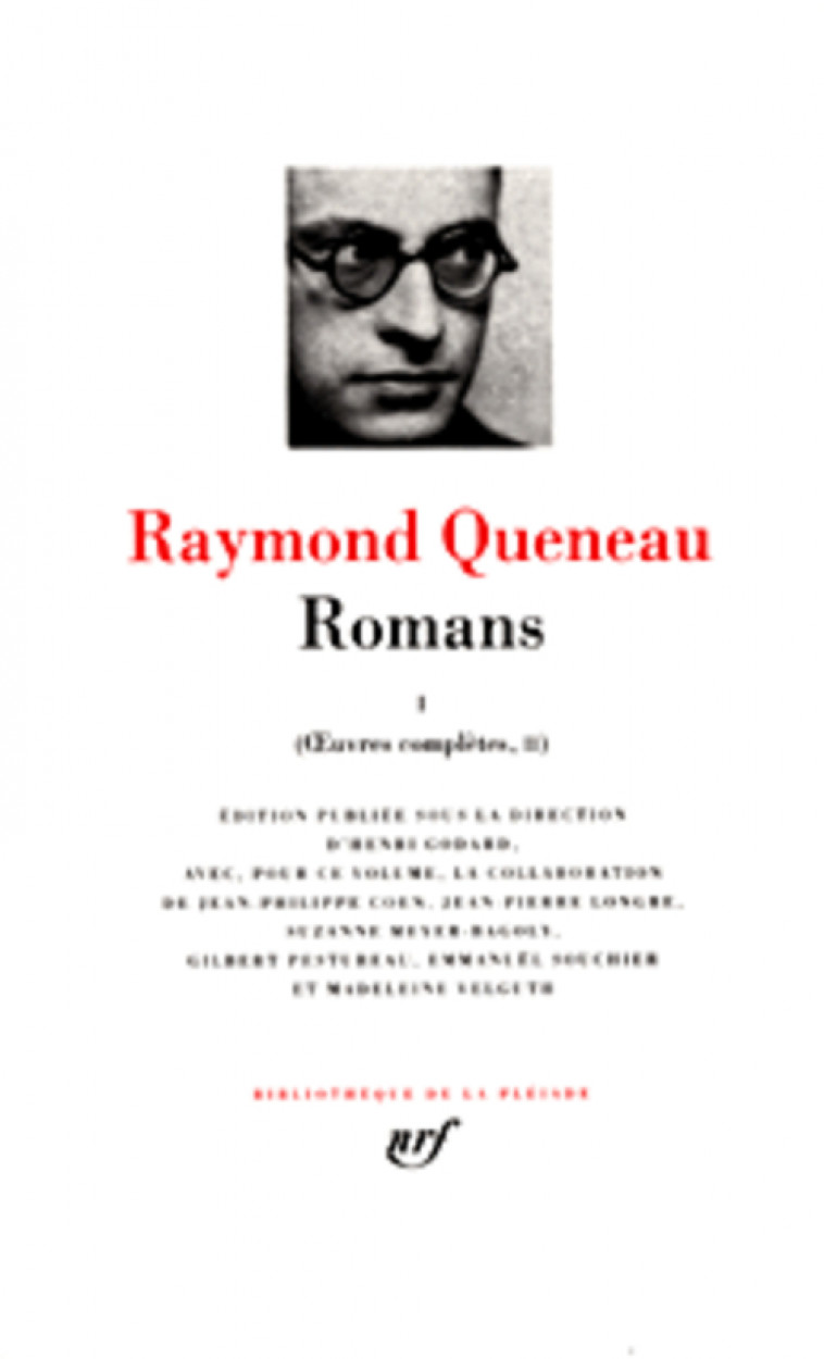 OEUVRES COMPLETES - II, III - ROMANS - VOL01 - QUENEAU RAYMOND - GALLIMARD