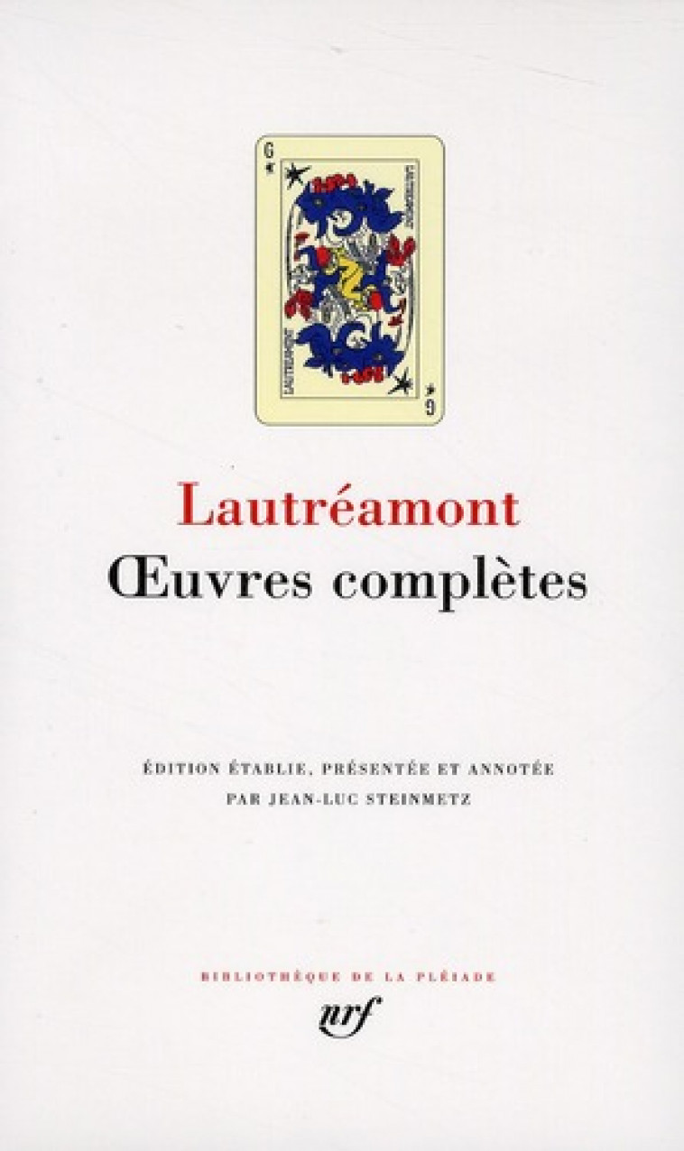 OEUVRES COMPLETES - LAUTREAMONT - GALLIMARD