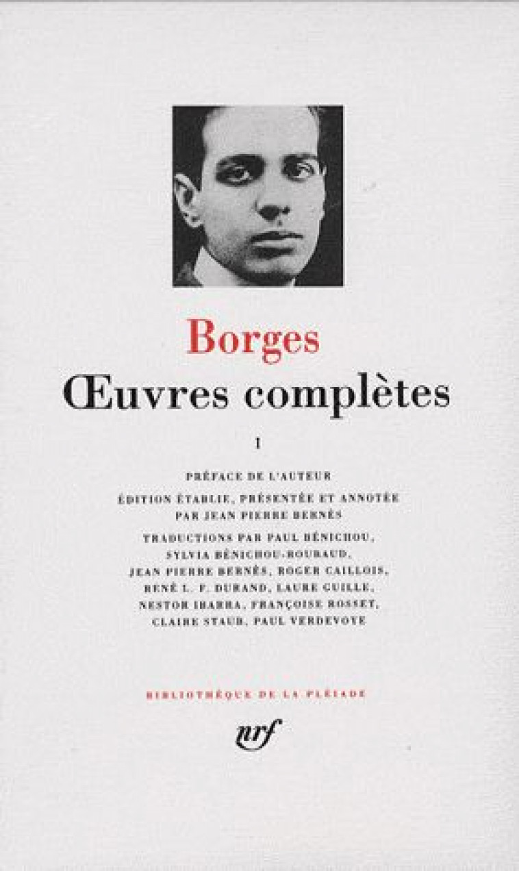 OEUVRES COMPLETES - VOL01 - BORGES JORGE LUIS - GALLIMARD