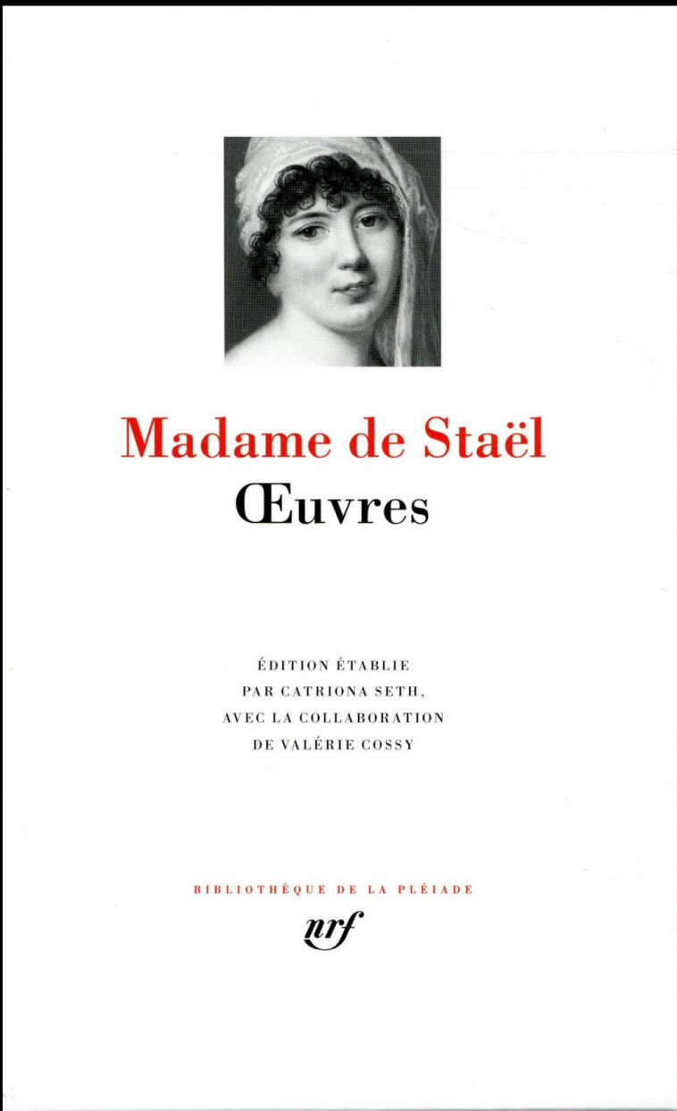 OEUVRES - STAEL MADAME DE - Gallimard
