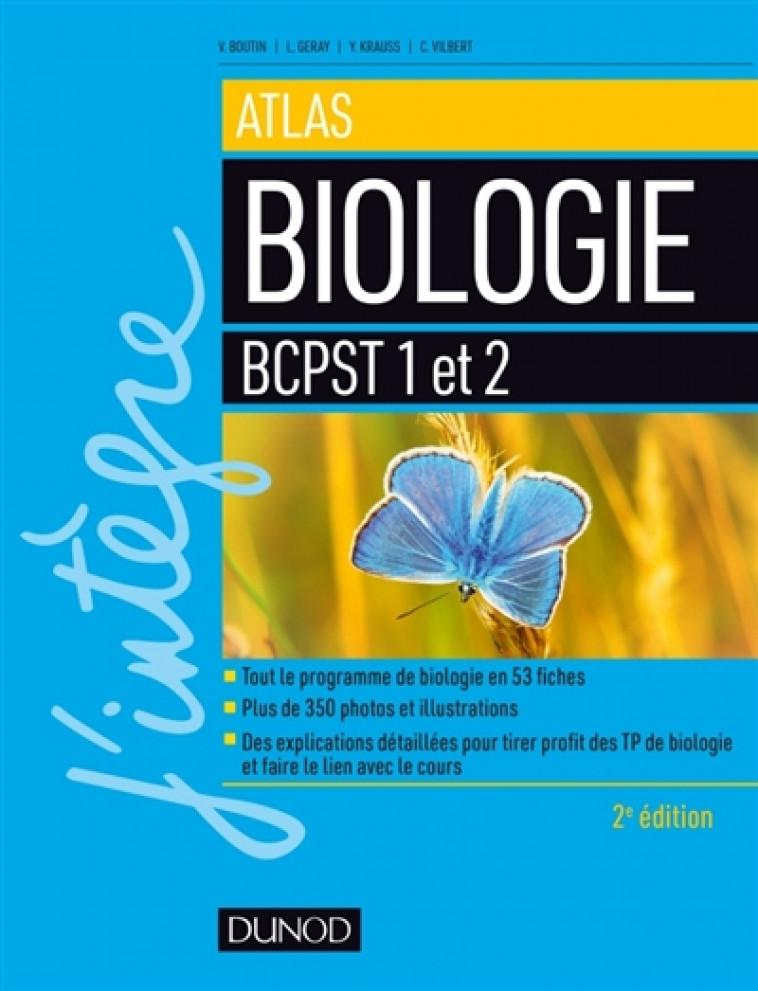 ATLAS DE BIOLOGIE BCPST 1 ET 2 - 2E ED. - BOUTIN VALERIE - DUNOD
