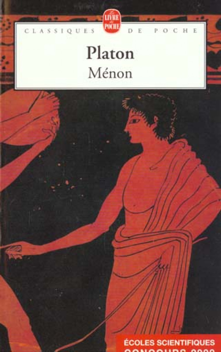 MENON - PLATON - LGF/Livre de Poche