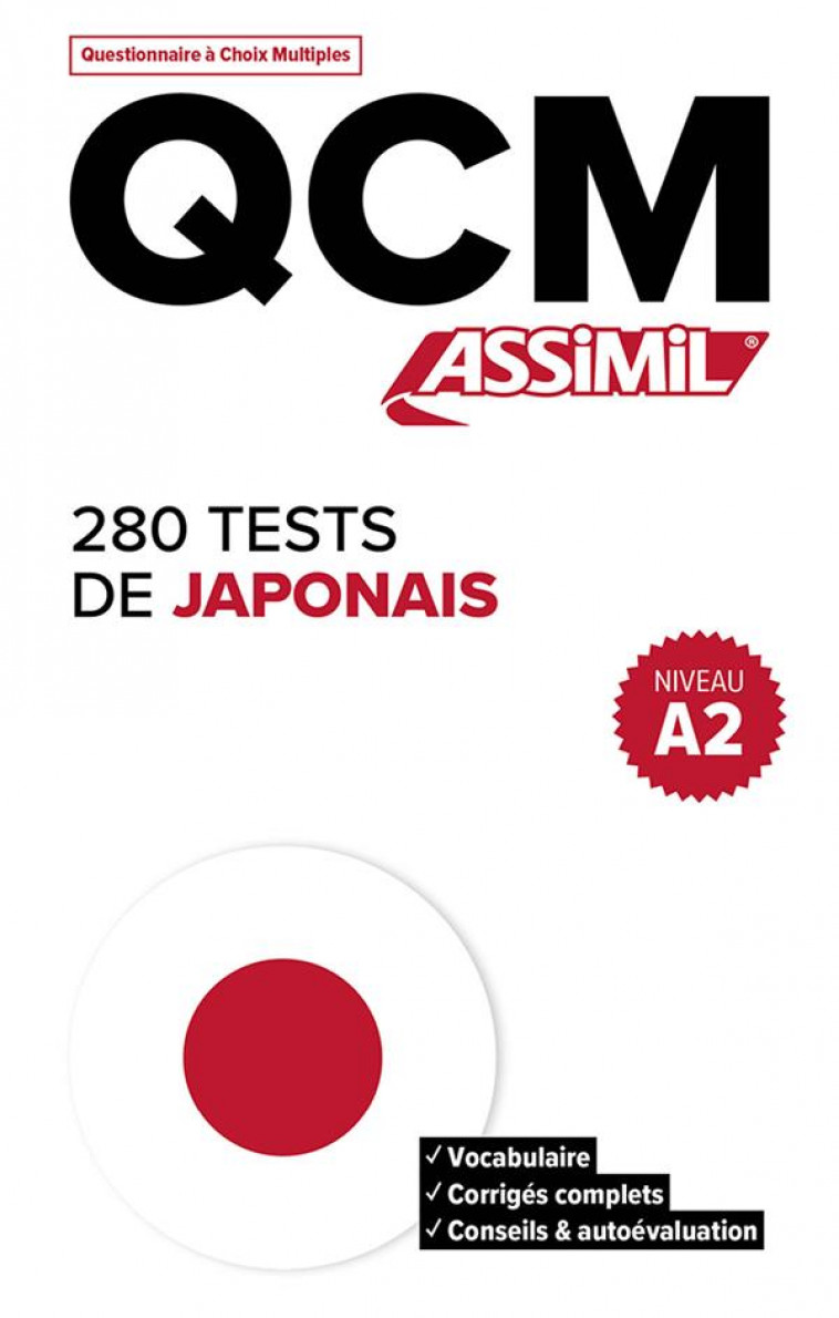 QCM 280 TESTS JAPONAIS A2 - SAUCIER MARION - ASSIMIL