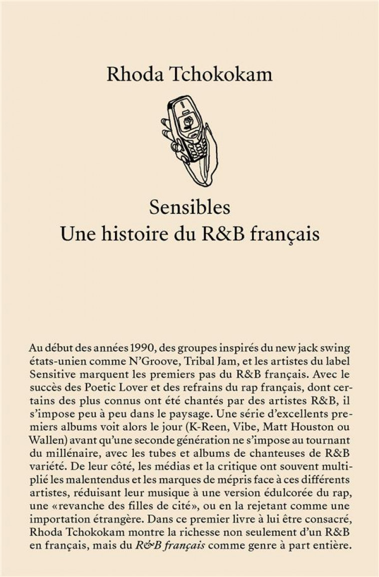 SENSIBLES - UNE HISTOIRE DU R&B FRANCAIS - TCHOKOKAM RHODA - BOOKS ON DEMAND