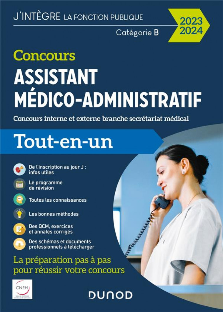 CONCOURS ASSISTANT MEDICO-ADMINISTRATIF 2023-2024 - TOUT-EN-UN - CONCOURS INTERNE ET EXTERNE BRANCHE - POPPE/DAIGNEAU - DUNOD