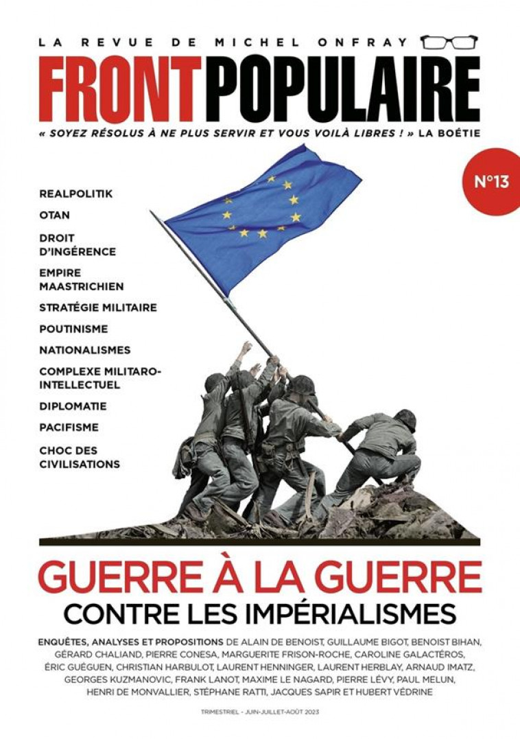 FRONT POPULAIRE - VOLUME 13 - ONFRAY MICHEL - NC