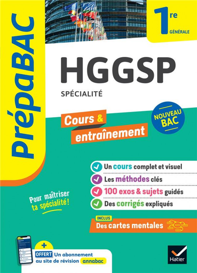 PREPABAC HGGSP 1RE GENERALE (SPECIALITE) - NOUVEAU PROGRAMME DE PREMIERE - GAILLARD/GINTRAC - HATIER SCOLAIRE