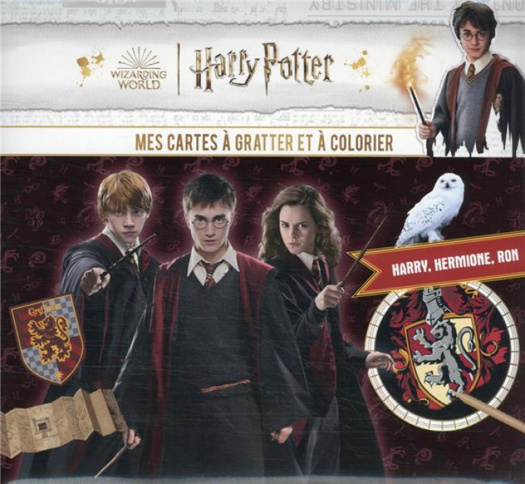 HARRY POTTER - CARTES A GRATTER HARRY, HERMIONE, RON - PLAYBAC EDITIONS - PRISMA