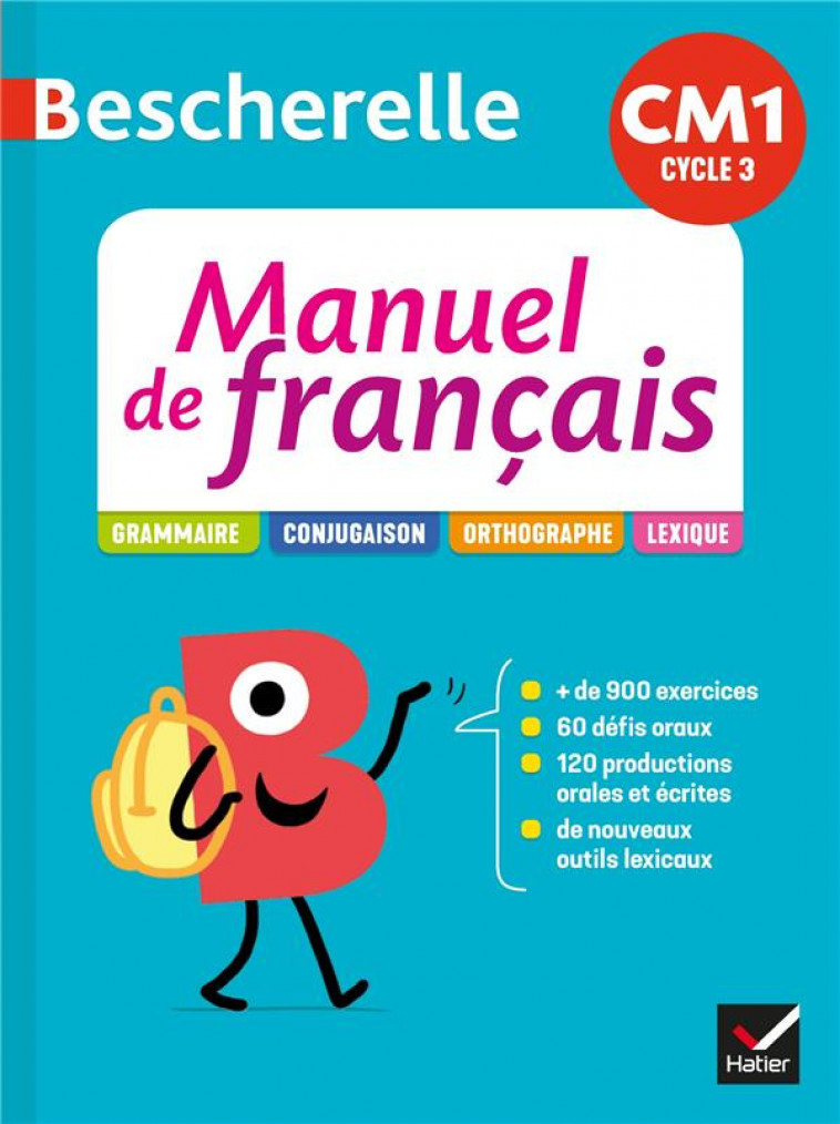 BESCHERELLE - FRANCAIS CM1 ED. 2020 - MON MANUEL D'ETUDE DE LA LANGUE ELEVE - CELLIER/MARZOUK - HATIER SCOLAIRE