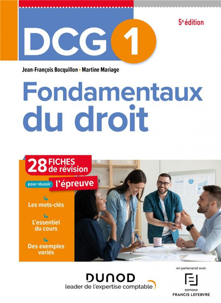 DCG 1 FONDAMENTAUX DU DROIT - DCG 1 - FONDAMENTAUX DU DROIT - FICHES - BOCQUILLON/MARIAGE - DUNOD