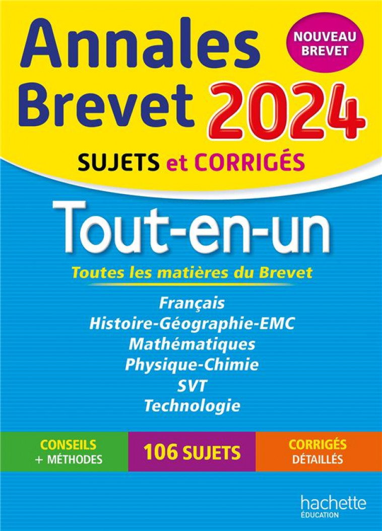 ANNALES BREVET 2024 TOUT-EN-UN - REAUTE/LASKAR/SAISSE - HACHETTE