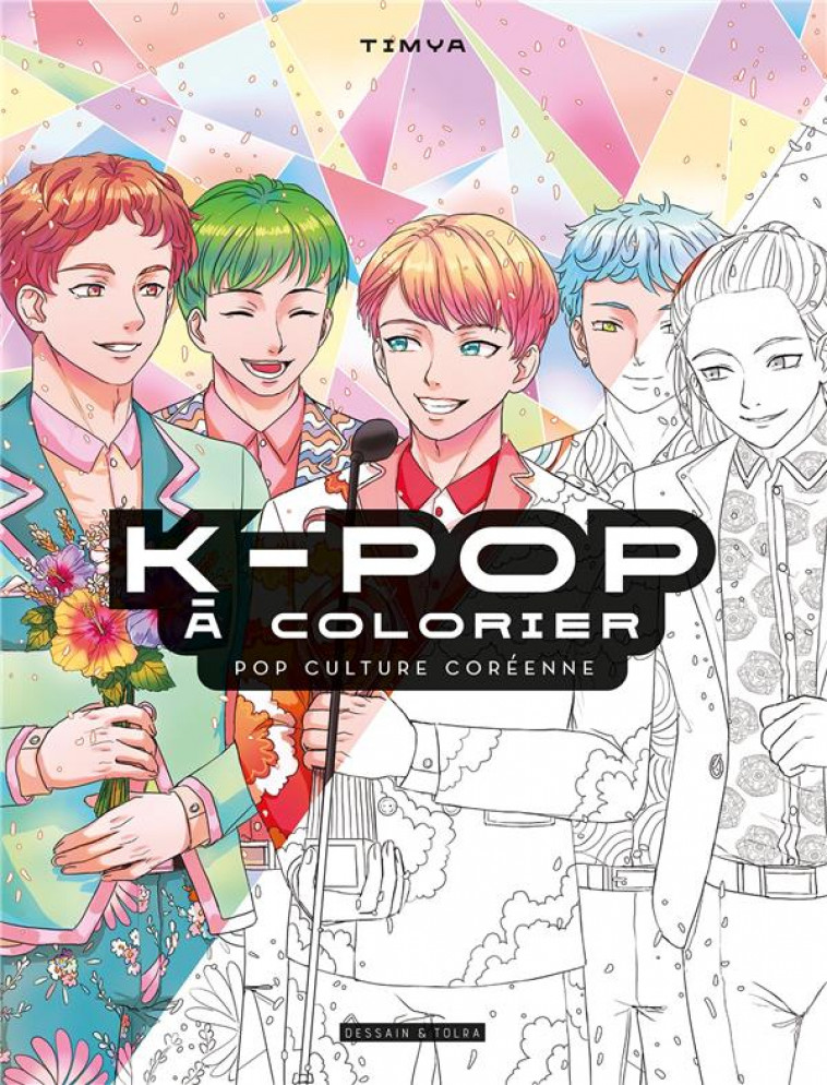 K-POP A COLORIER - POP CULTURE COREENNE - TIMYA - NC